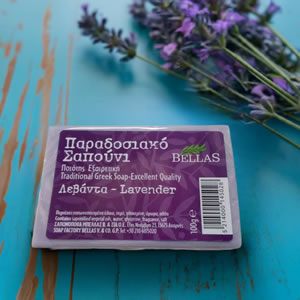 griekse olijfzeep met lavendel 300